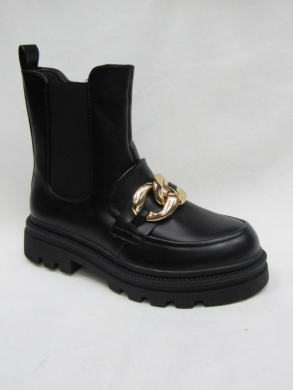 Botki damskie na płaskim (36-41) O-9 BLACK