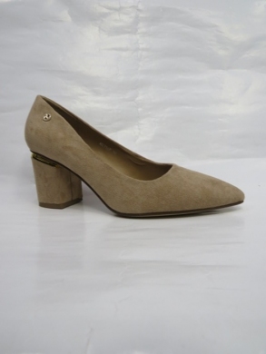 Czółenki damskie na obcasie (36-41) NS316 KHAKI