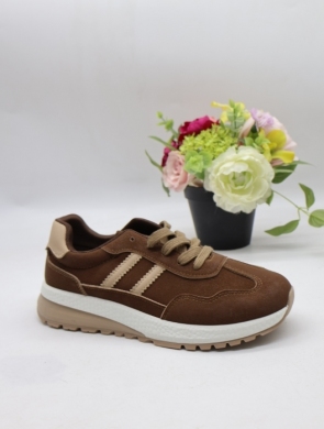 Buty sportowe damskie na płaskim (36-41) HZ-439 BROWN