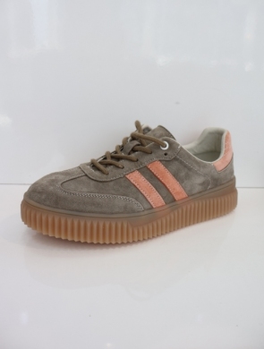 Buty sportowe damskie na płaskim (36-41) GD-XF-199 KHAKI/OR