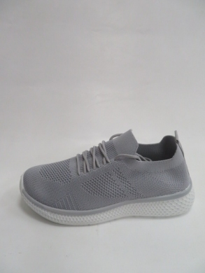 Buty sportowe damskie na płaskim (36-41) G8395 GREY