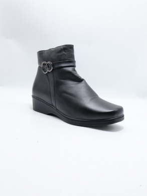 Botki damskie ocieplane na koturnie (36-41) 2205 BLACK