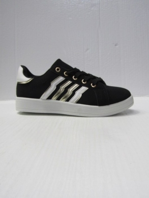 Buty sportowe damskie na płaskim (36-41) DD-316 BLACK/GOLD