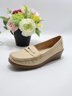 Mokasyny damskie na koturnie (36-41) QQ-8 APRICOT