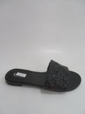 Klapki damskie na płaskim (36-41) 5014  BLACK