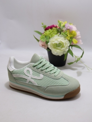 Buty sportowe damskie na płaskim (36-41) C3948 GREEN