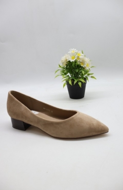 Czółenki damskie na obcasie (36-41) H8-1370 KHAKI