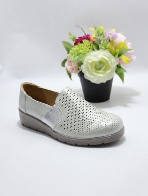 Półbuty damskie na płaskim (36-42) 2956-16 WHITE