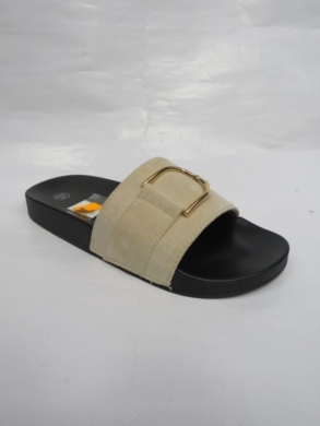 Klapki damskie na płaskim (36-41) LE-55 BEIGE