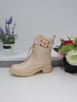 Botki damskie na płaskim (36-41) ZY004 BEIGE