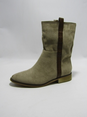 Botki damskie na płaskim (36-41) 9557 KHAKI