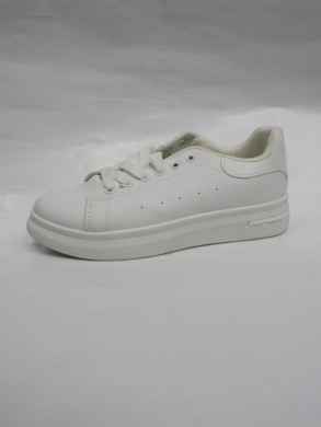 Buty sportowe damskie na płaskim (36-41) TA504 WHITE