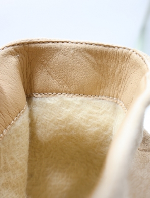 Botki damskie ocieplane na obcasie (36-41) HQ339 BEIGE