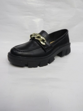 Mokasyny damskie na koturnie (36-41) 999 BLACK