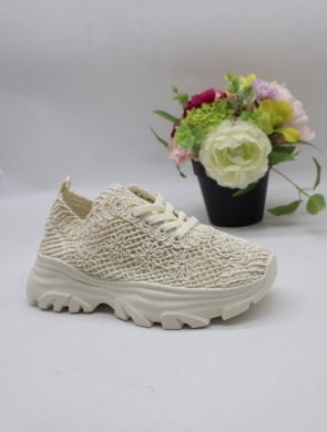 Buty sportowe damskie na płaskim (36-41) SL8833 BEIGE