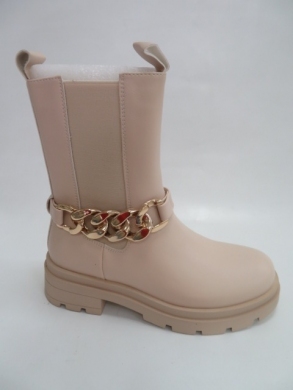 Botki damskie jesienne na płaskim (36-41) JW137 BEIGE