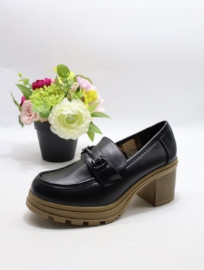 Półbuty damskie na obcasie (36-41) XYX-25223-1 BLACK
