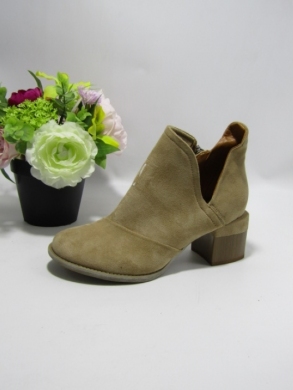 Botki damskie na obcasie (36-41) A6100-63 KHAKI