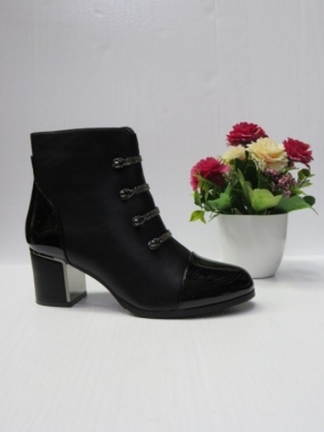 Botki damskie ocieplane na obcasie (36-41) 782-1 BLACK