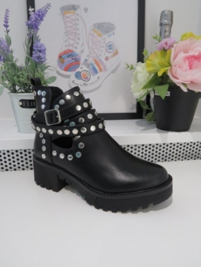 Botki damskie na obcasie (36-41) 8355 BLACK