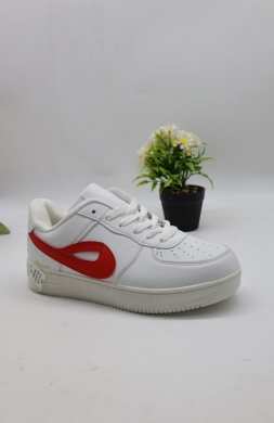 Buty sportowe damskie na płaskim (36-41) DN91-35 WH/RED
