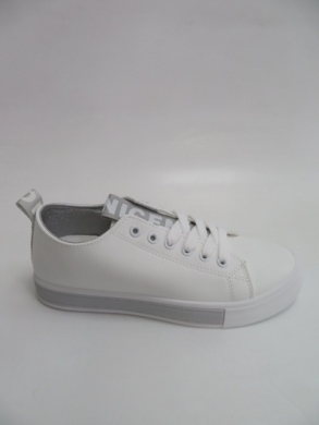 Trampki damskie na płaskim (36-41) BK21 SILVER