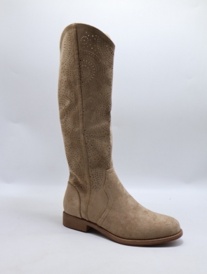Kozaki damskie na płaskim (36-41) H191-2 KHAKI