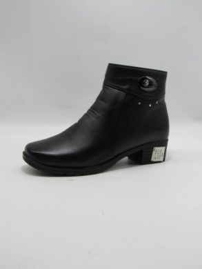 Botki damskie ocieplane na obcasie (37-42) B303 BLACK
