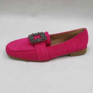 Mokasyny damskie na płaskim (36-41) H8-251 FUSHIA