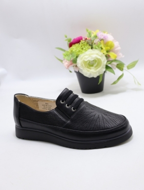 Półbuty damskie na płaskim (36-41) 6252 BLACK