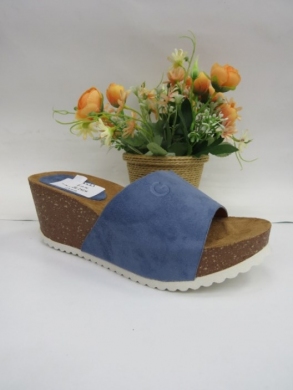 Klapki damskie na koturnie (36-41) 8282 BLUE