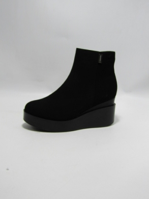 Botki damskie ocieplane na koturnie (36-41) H090 BLACK