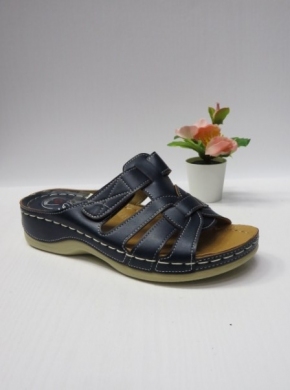 Klapki damskie na koturnie (36-41) 12706-1 NAVY