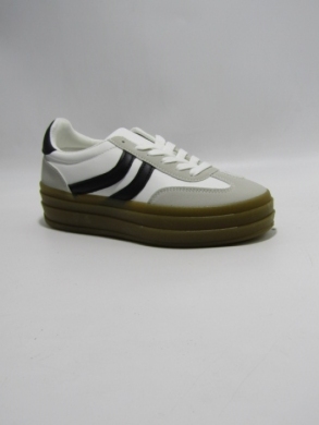 Buty sportowe damskie na płaskim (36-41) 6487 WHITE