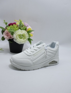 Buty sportowe damskie na płaskim (36-41) H19 WHITE