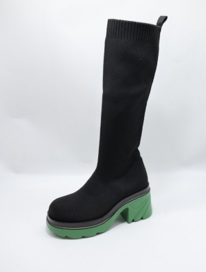 Kozaki damskie na obcasie (36-41) LQ33 GREEN