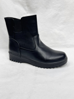 Botki damskie ocieplane na płaskim (36-41) W11-5 BLACK
