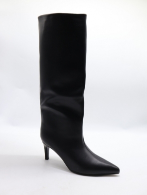 Kozaki damskie ocieplane na szpilce (36-41) K627 BLACK