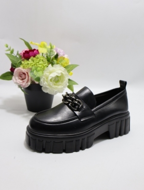 Mokasyny damskie na płaskim (36-41) 3215 BLACK
