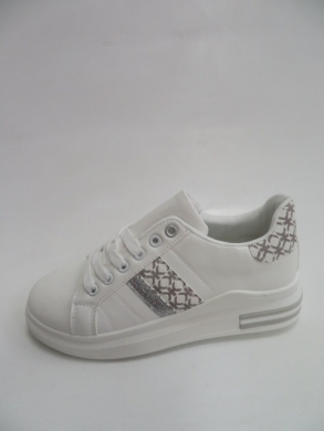 Buty sportowe damskie na płaskim (36-41) BB183 WHITE