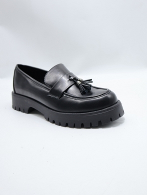 Mokasyny damskie na płaskim (36-41) 100 BLACK