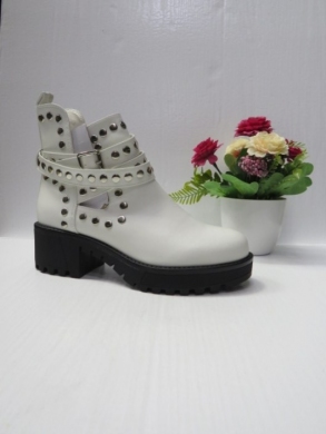Botki damskie na obcasie (36-41) BM311 WHITE