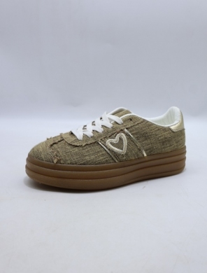 Buty sportowe damskie na płaskim (36-41) BH-2203 BROWN
