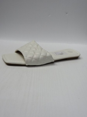 Klapki damskie na płaskim (36-41) LS-86 WHITE