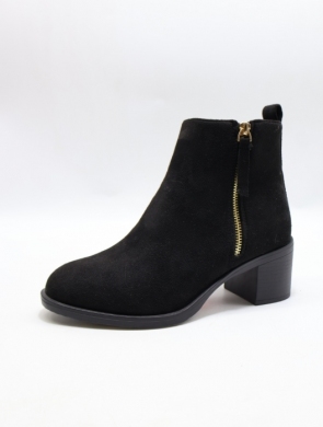 Botki damskie ocieplane na obcasie (36-41) JD2317-2 BL/MIC
