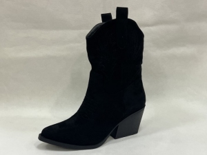 Kozaki damskie jesienne na obcasie (36-41) 8559A BLACK