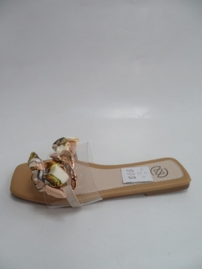 Klapki damskie na płaskim (36-41) LS-111 BEIGE