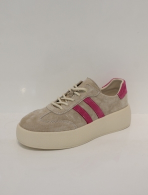 Buty sportowe damskie na płaskim (36-41) GD-XF-212 BE/FUXIA