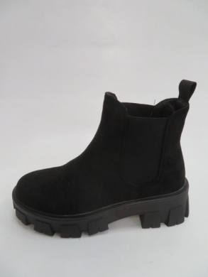 Botki damskie jesienne na płaskim (36-41) HBL-2 BLACK SUDE