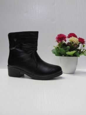 Botki damskie ocieplane na obcasie (36-42) A989 BLACK